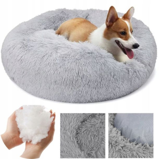 Vankúš pre psíka Dogguru béžová, odtiene ružovej, odtiene sivej 60 cm x 60 cm